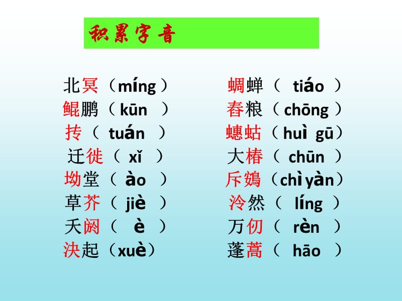 逍遥游文言知识归纳.ppt_第2页