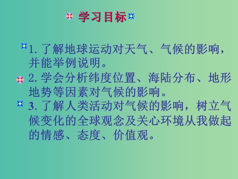 七年级地理上册 4.3 影响气候的主要因素课件 （新版）湘教版.ppt_第3页