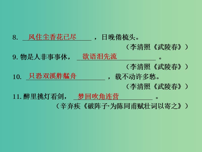 中考语文总复习 九上 诗文名句课件.ppt_第3页