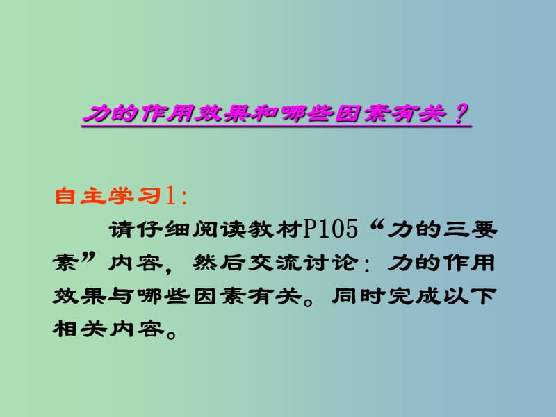 八年级物理全册 6.2 怎样描述力课件 （新版）沪科版.ppt_第3页