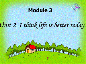 九年級(jí)英語(yǔ)下冊(cè) Module 3 Unit 2 I think life is better today課件 （新版）外研版.ppt