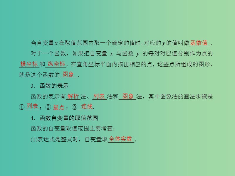 中考数学总复习 第三章 函数及其图象 第12课 函数及其图象课件.ppt_第3页