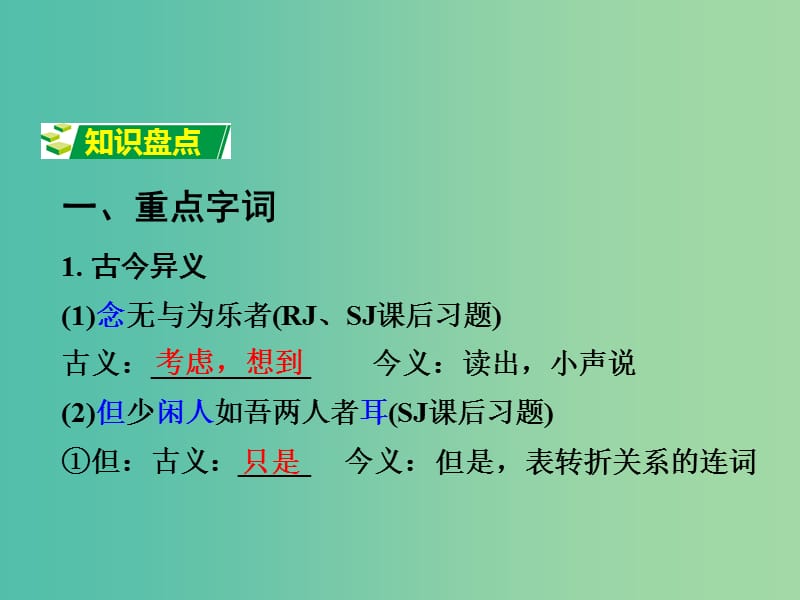 中考语文 第一部分 古代诗文阅读 专题一 文言文阅读 第18篇 记承天寺夜游课件.ppt_第2页