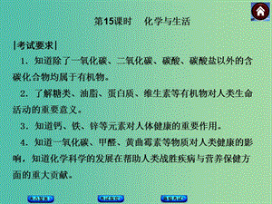 中考化學(xué)基礎(chǔ)復(fù)習(xí) 第15課時(shí) 化學(xué)與生活課件 新人教版.ppt