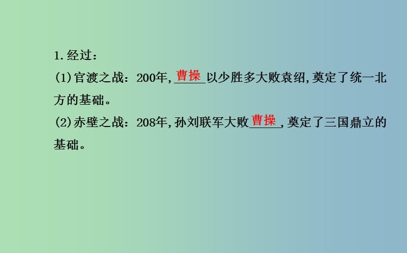 中考历史总复习 2.2 政权分立与民族融合（核心主干+热点聚焦+考题回访）课件 新人教版.ppt_第3页