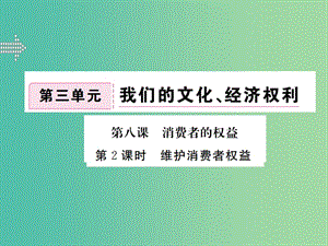 八年級政治下冊 第八課 第2框 維護消費者權(quán)益課件 新人教版.ppt