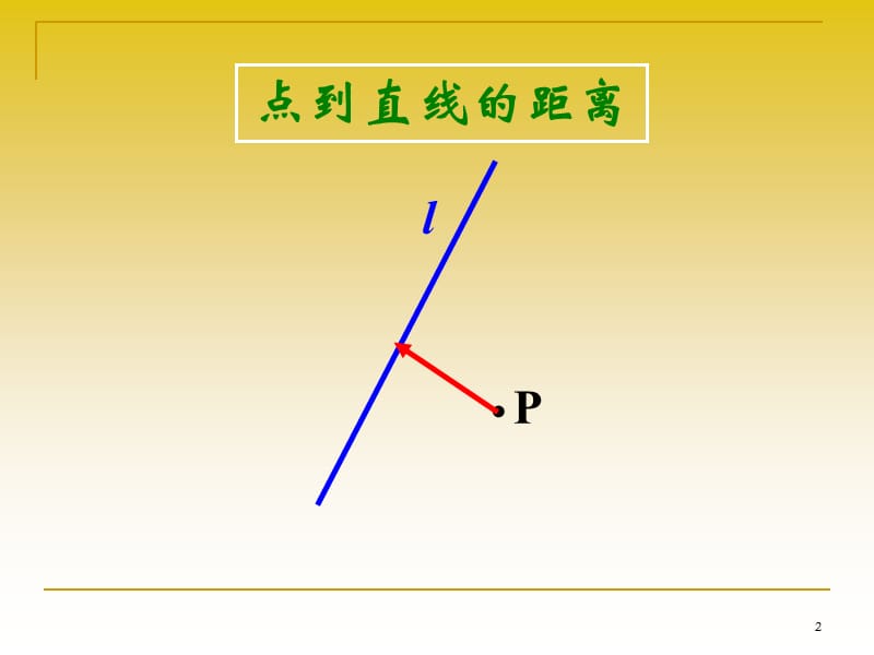 点到直线的距离公式ppt课件_第2页