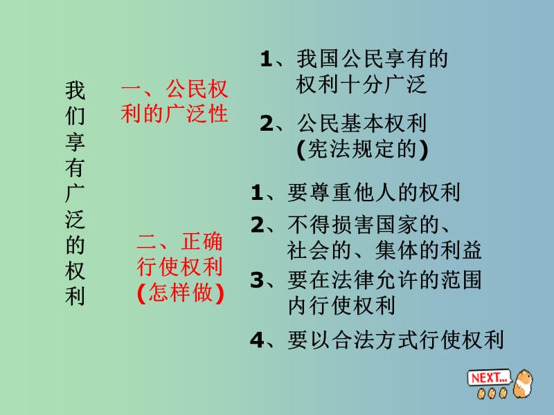 八年级政治下册 1.2 我们享有广泛的权利课件 新人教版.ppt_第2页