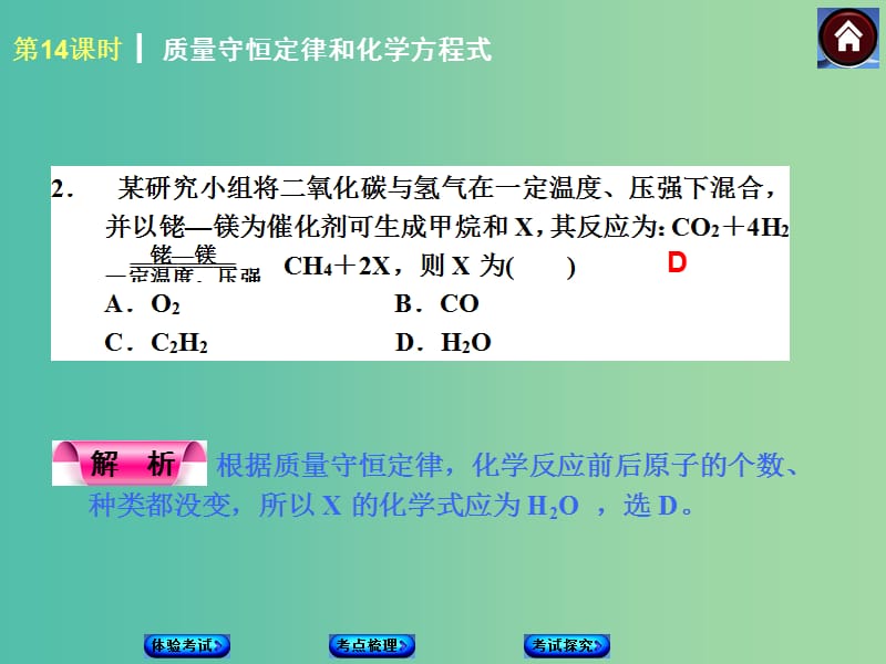 中考化学第一轮复习 第14课时 质量守恒定律和化学方程式课件 新人教版.ppt_第2页