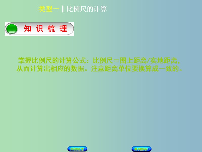 中考地理专题突破篇二地理计算类型一比例尺的计算复习课件.ppt_第2页