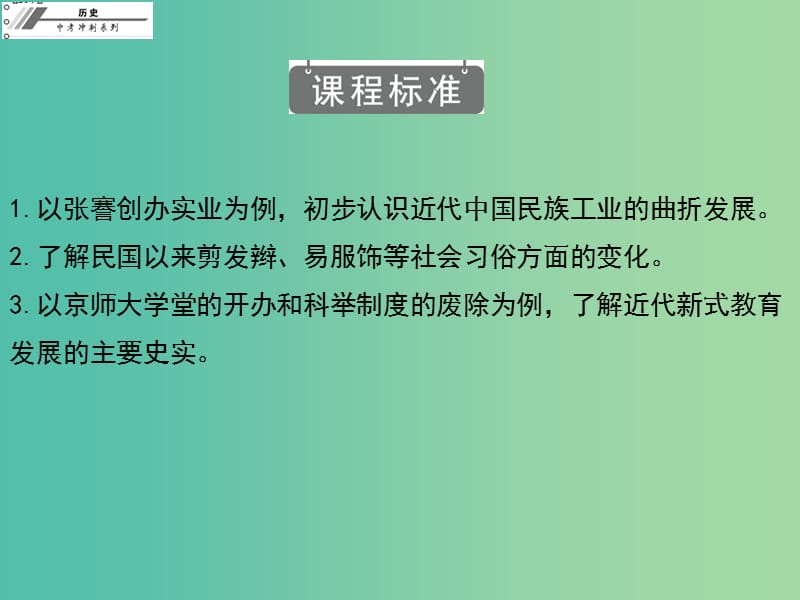 中考历史冲刺复习 基础梳理 第11章 经济和社会生活科学技术与思想文化课件.ppt_第3页