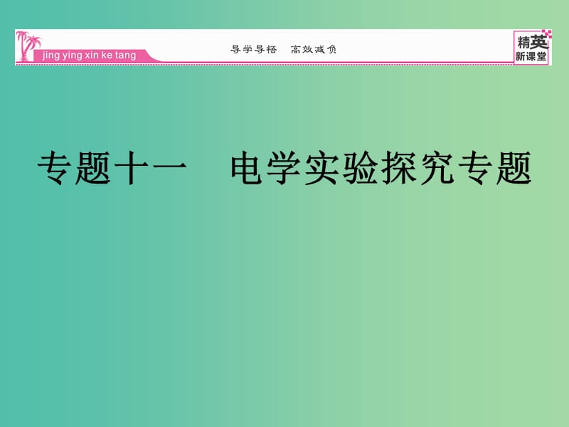 九年级物理全册 专题十一 电学实验探究专题课件 （新版）新人教版.ppt_第1页