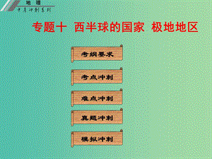 中考地理沖刺復(fù)習(xí) 基礎(chǔ)梳理 專(zhuān)題十 西半球的國(guó)家 極地地區(qū)課件 新人教版.ppt