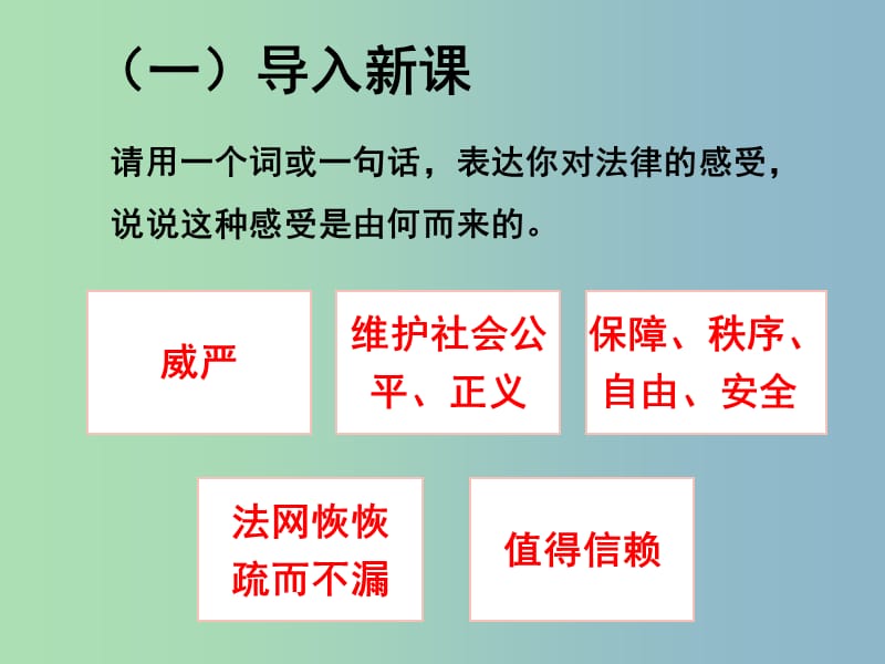 七年级道德与法治下册第四单元走进法治天地第九课法律在我们身边第2框法律保障生活课件2新人教版.ppt_第3页