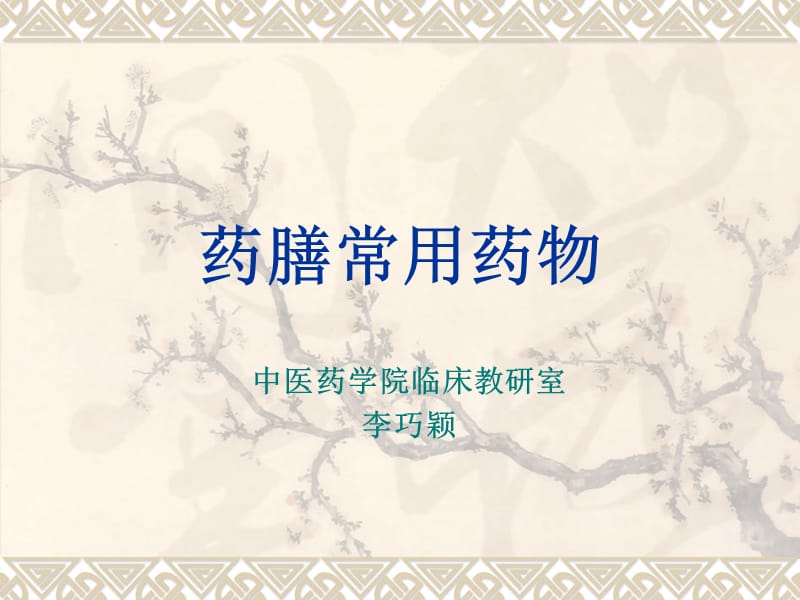 药膳常用药物.ppt_第1页