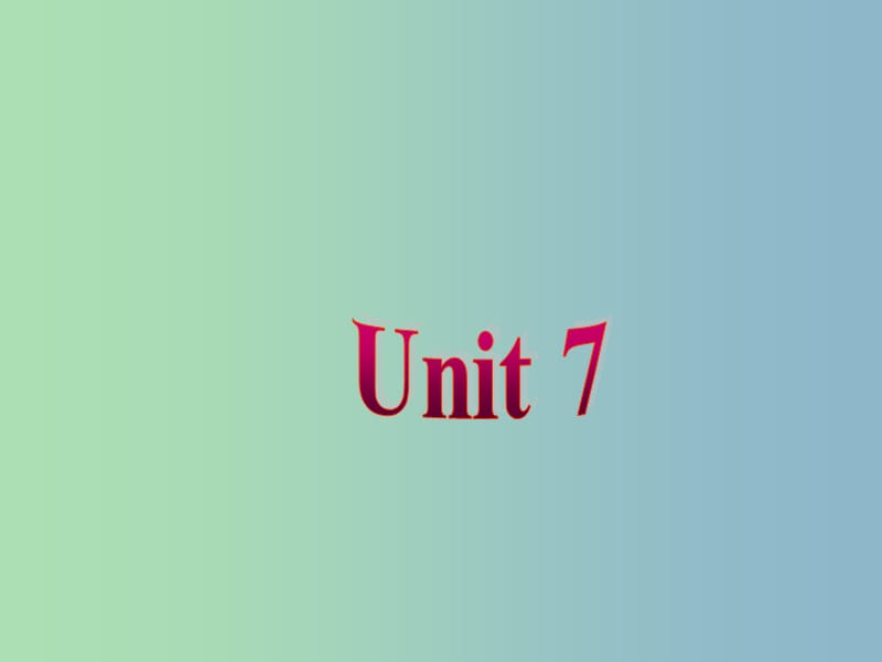 七年级英语下册 Unit 7 It’s raining Section A课件1 （新版）人教新目标版.ppt_第1页