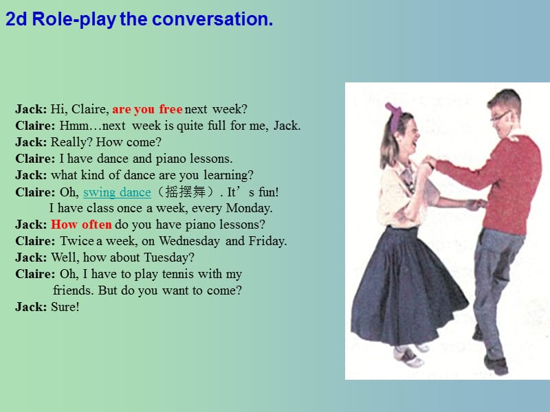 八年级英语上册 Unit 2 How often do you rcise period 2课件 （新版）人教新目标版.ppt_第3页