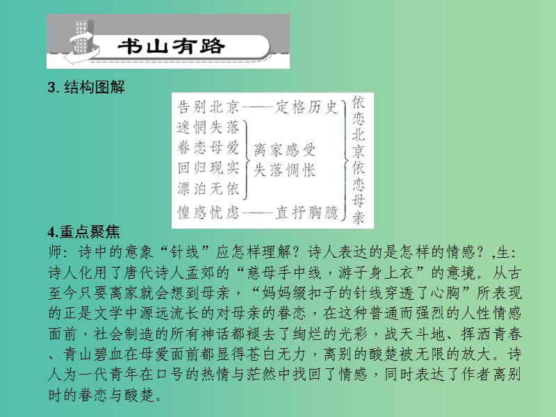 九年级语文下册 第2单元 7 这是四点零八分的北京习题课件 语文版.ppt_第3页