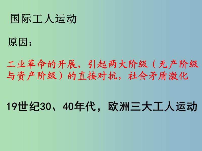 中考历史一轮复习 社会主义运动的发展课件.ppt_第3页