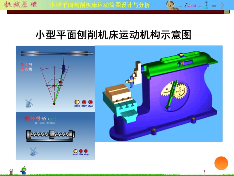 课程设计机械原理南昌大学小平面刨削机资料.ppt_第3页