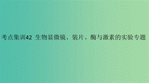 中考科學(xué) 考點(diǎn)集訓(xùn)42 生物顯微鏡、裝片、酶與激素的實(shí)驗(yàn)專(zhuān)題復(fù)習(xí)課件.ppt