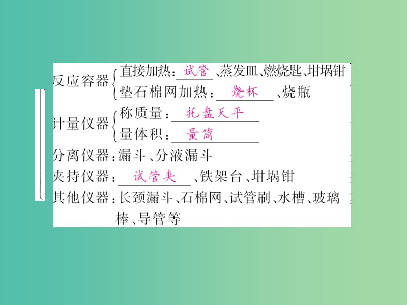 中考化学第一轮复习 系统梳理 夯基固本 第1单元 走进化学世界 第2讲 实验基本操作教学课件 新人教版.ppt_第3页