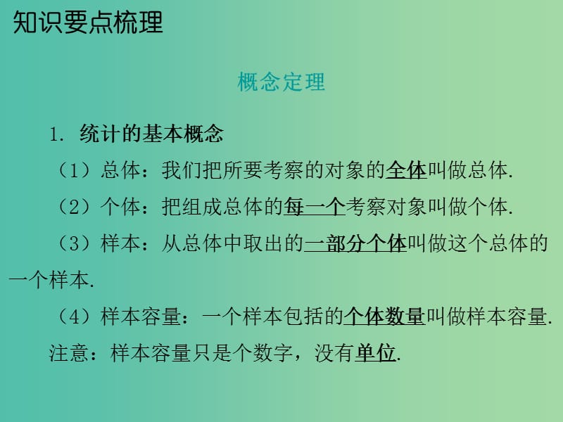 中考数学 第一部分 教材梳理 第七章 统计与概率 第1节 统计复习课件 新人教版.ppt_第2页