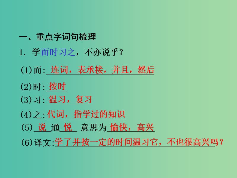 中考语文 第一部分 教材知识梳理 文言文知识复习 七上 一、《论语》六则课件.ppt_第2页