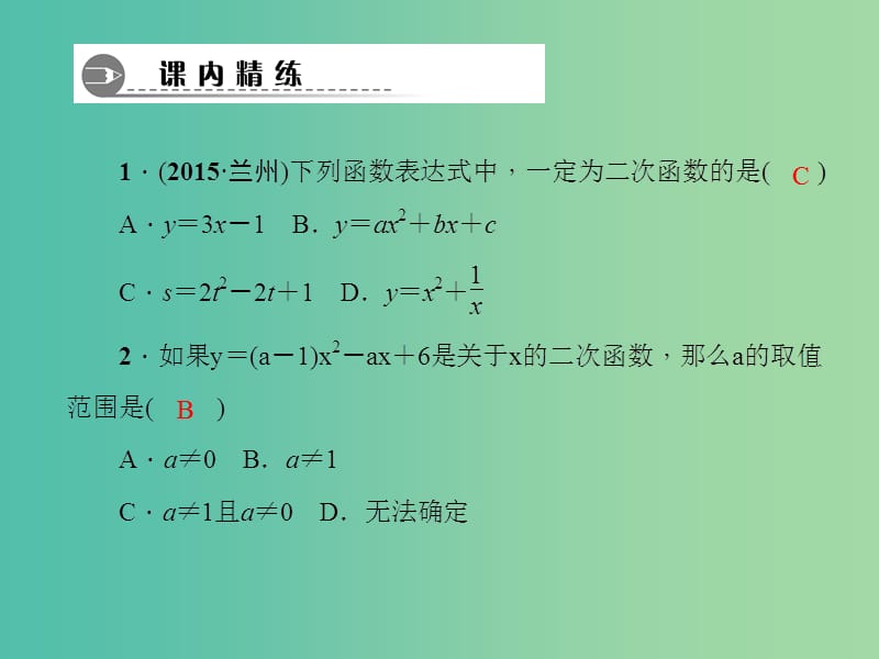 九年级数学下册 第2章 二次函数 2.1 二次函数课件 （新版）北师大版.ppt_第3页