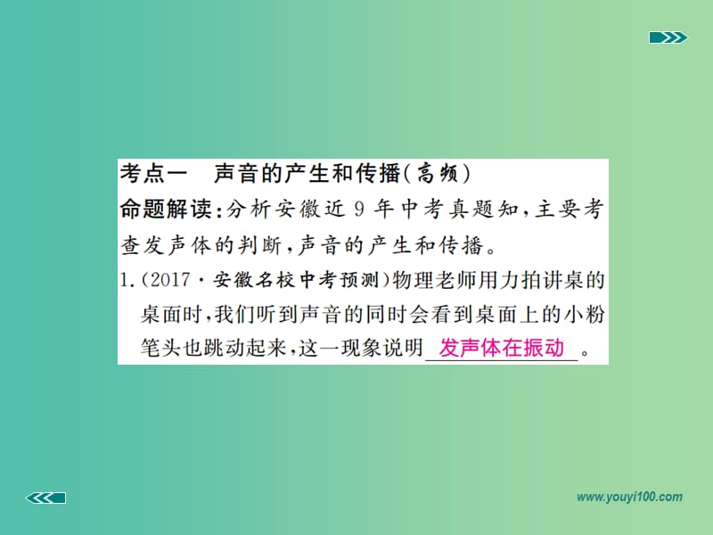 中考物理复习 专题一 声现象习题课件 新人教版.ppt_第2页