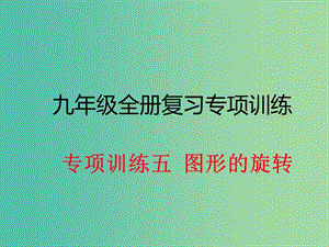 九年級(jí)數(shù)學(xué)下冊(cè) 專項(xiàng)訓(xùn)練五 圖形的旋轉(zhuǎn)課件 新人教版.ppt