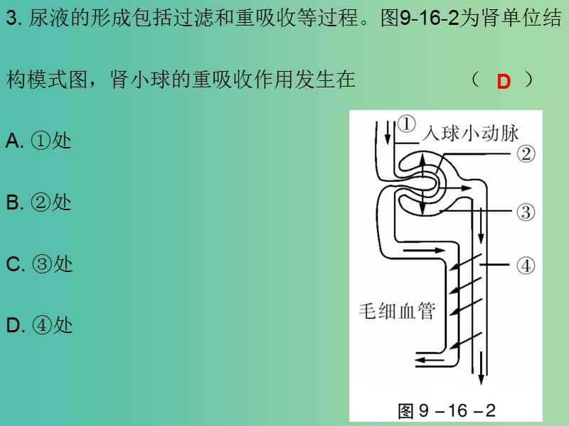 中考生物总复习 第九单元 专题训练十六 图表专题训练课件.ppt_第2页