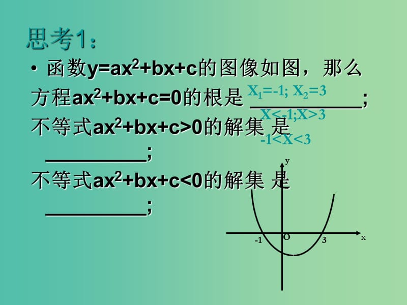 九年级数学上册 21.3 二次函数与一元二次不等式课件 沪科版.ppt_第2页