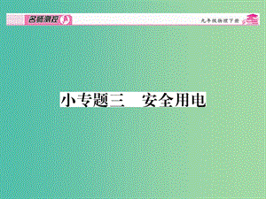 九年級(jí)物理全冊(cè) 第19章 生活用電 小專題三 安全用電課件 （新版）新人教版.ppt