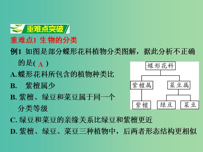 中考生物 第二部分 重点专题突破 专题八 生物的多样性复习课件 济南版.ppt_第3页