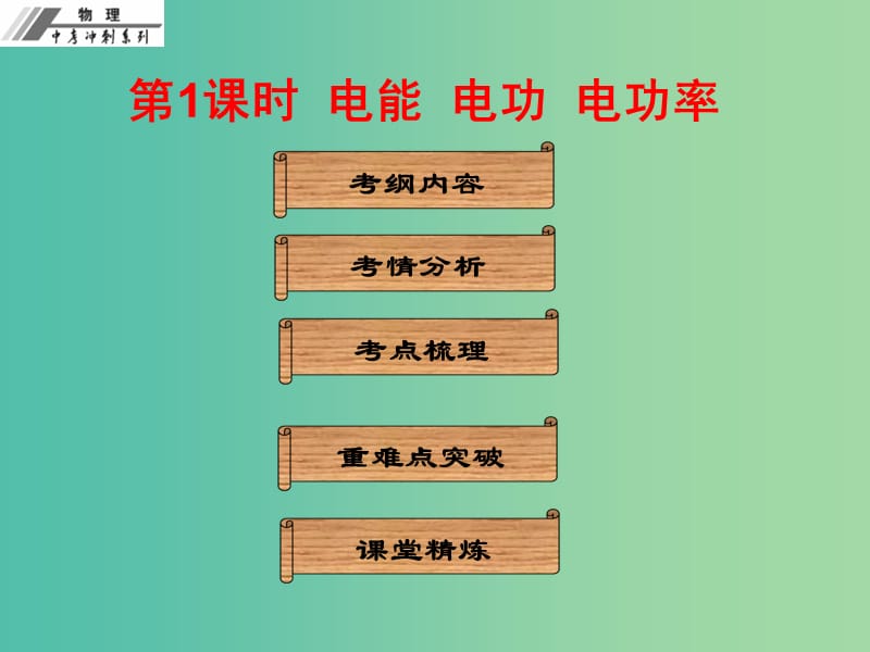 中考物理冲刺复习 第十八章 电功率课件 新人教版.ppt_第2页