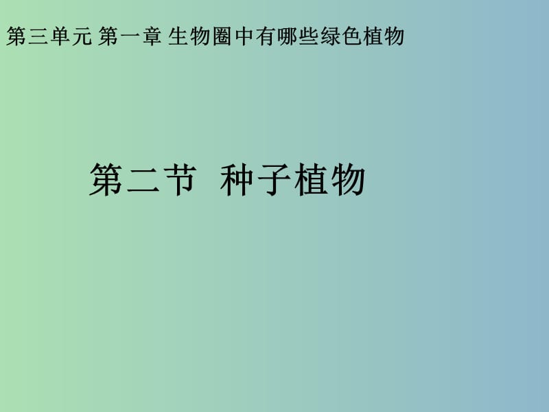 七年级生物上册 3.1.2 种子植物课件3 新人教版.ppt_第1页