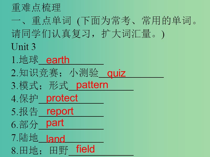 中考英语 重点难点梳理 七上 Unit 3-4课件.ppt_第2页