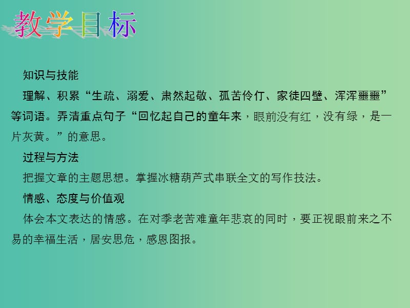 八年级语文下册 第一单元 5《我的童年》教学课件 （新版）新人教版.ppt_第2页