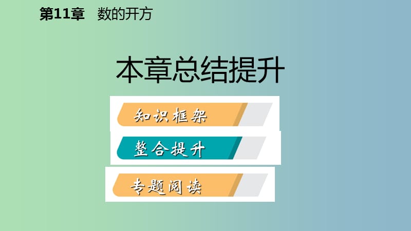 八年级数学上册第11章数的开方本章总结提升导学课件新版华东师大版.ppt_第2页