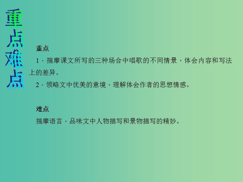 八年级语文下册第四单元16云南的歌会教学课件新版新人教版.ppt_第3页