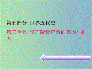 中考?xì)v史必備復(fù)習(xí) 第五部分 世界近代史 第三單元 資產(chǎn)階級(jí)統(tǒng)治的鞏固與擴(kuò)大課件.ppt