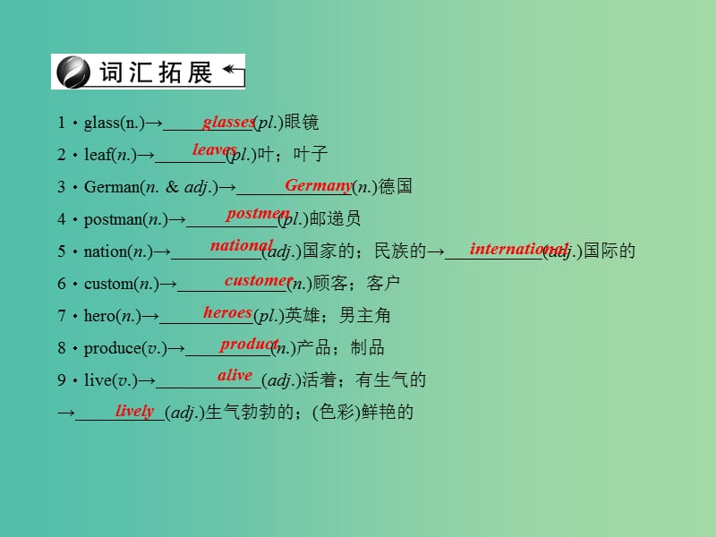 中考英语 第一轮 课本知识聚焦 第17讲 九全 Units 5-6课件.ppt_第3页