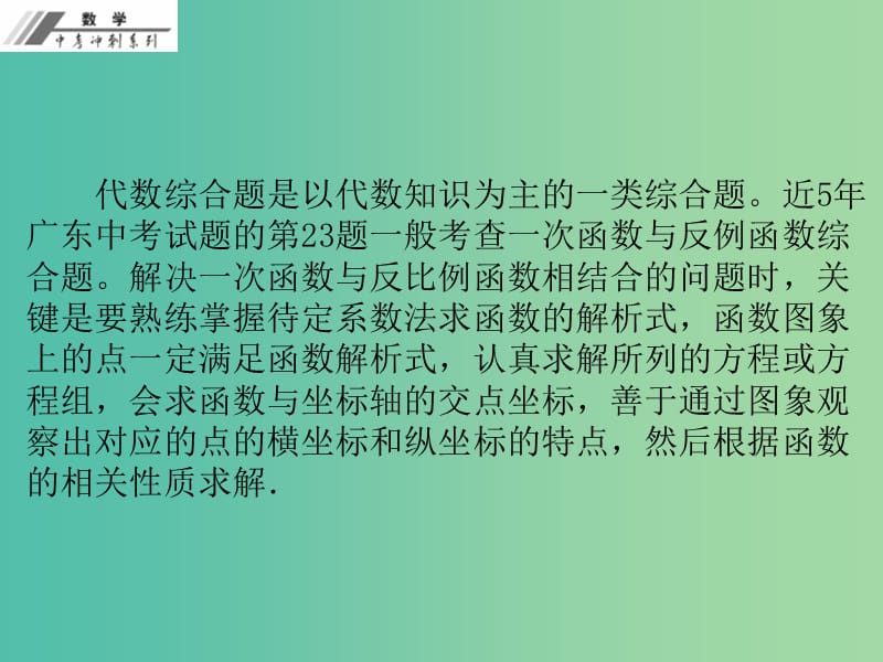 中考数学总复习 专题四 代数综合题（课堂本）课件 新人教版.ppt_第2页