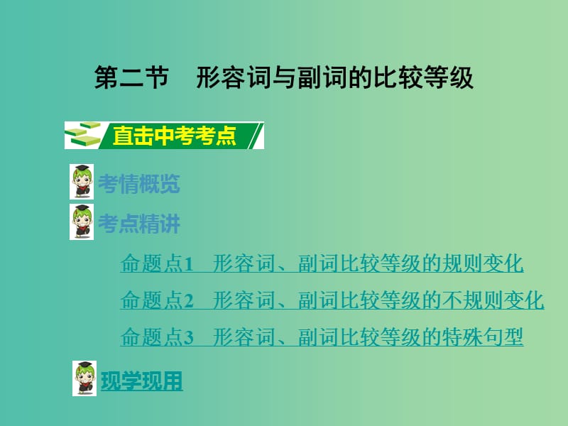 中考英语 第二部分 语法专题研究 专题七 形容词与副词课件 人教新目标版.ppt_第3页