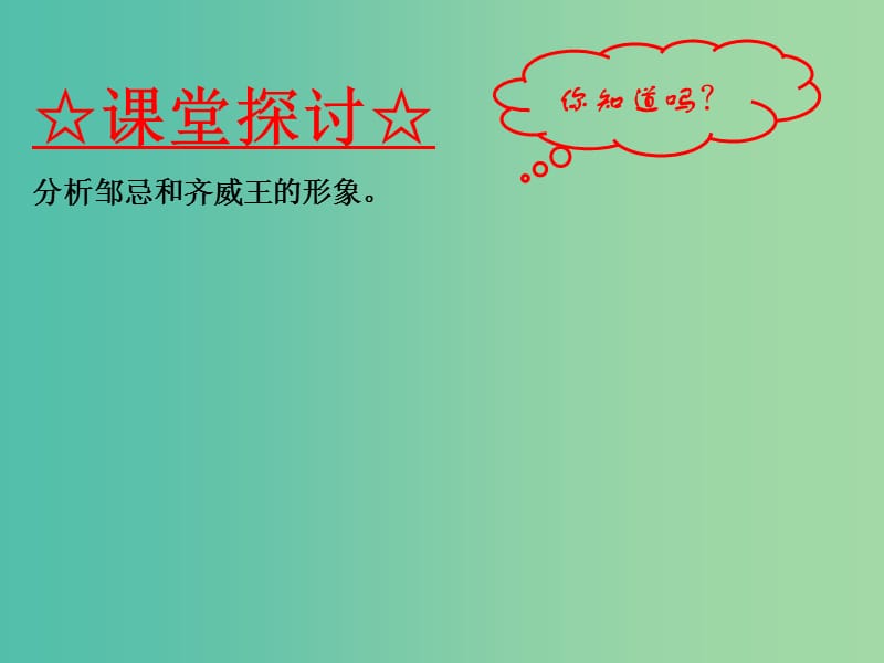 九年级语文下册 专题22 邹忌讽齐王纳谏《战国策》（提升版）课件 （新版）新人教版.ppt_第3页