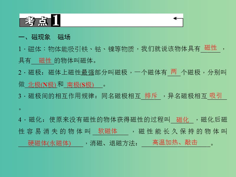 中考物理 考点聚焦 第二十三讲 电与磁课件.ppt_第3页