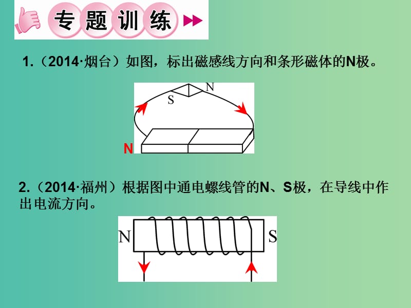 九年级物理全册 第20章 电与磁 专题五 电磁作图习题课件 （新版）新人教版.ppt_第2页