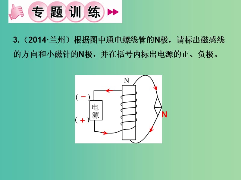 九年级物理全册 第20章 电与磁 专题五 电磁作图习题课件 （新版）新人教版.ppt_第3页