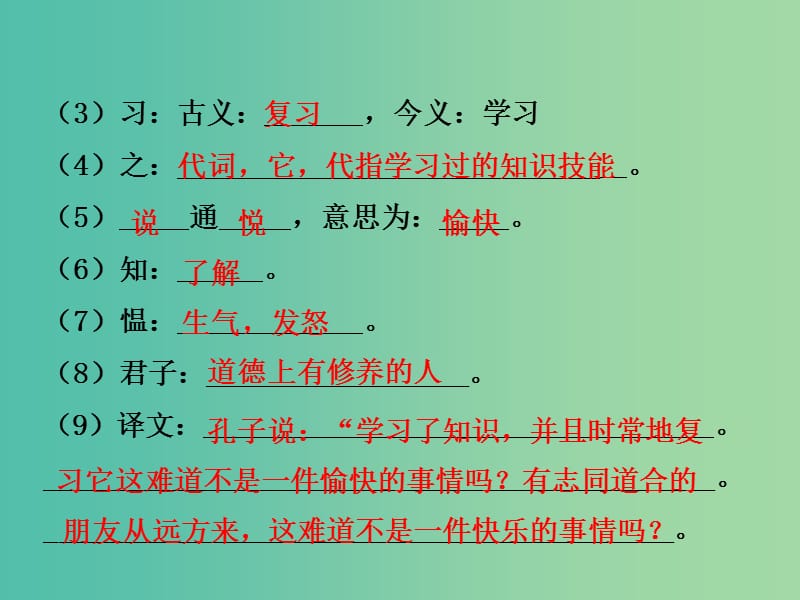 中考语文 第二部分 古诗文阅读 专题十 文言文阅读 七上 二、《论语》十则课件.ppt_第3页